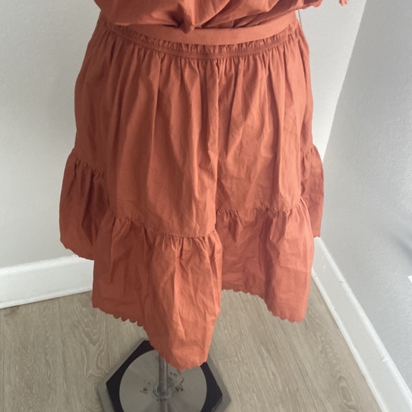 SECRET MISSION Ruffled sleeve detailed embroidered mini Dress size M - Picture 10 of 13